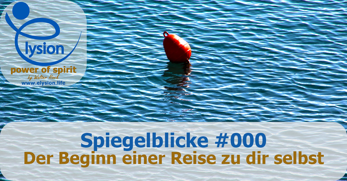 Spiegelblicke #000 - Boje im Meer mit Spiegelung